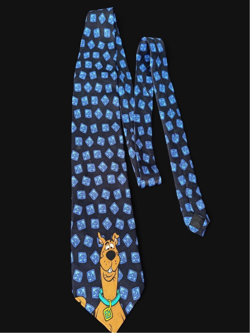 Vintage 1998 Scooby-Doo 100% Silk Necktie Hanna-Barbera